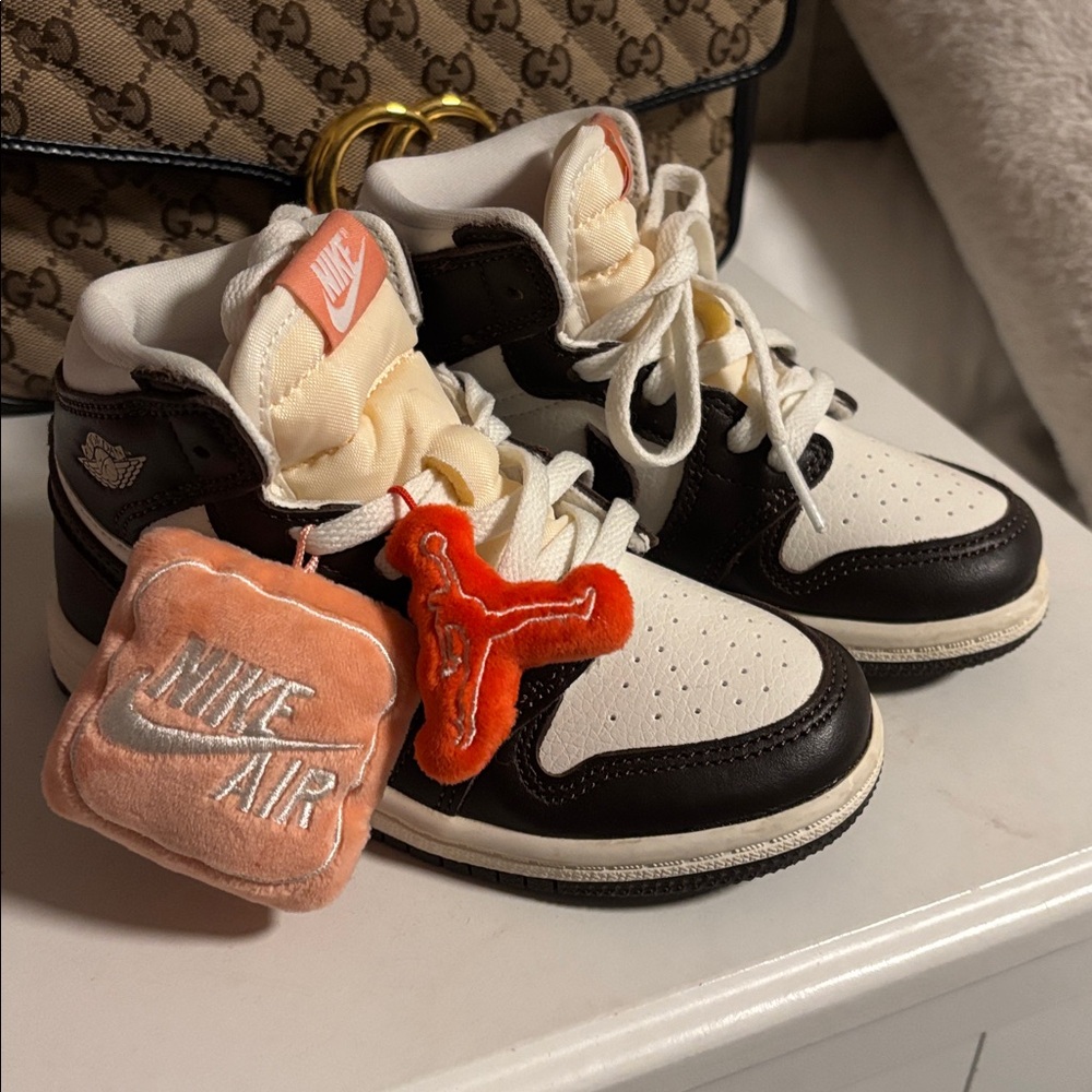 Kids Pink and White Sneakers